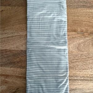 Striped Gray and White Tshirt Infinity Scarf